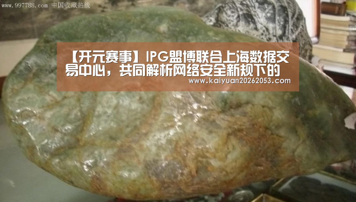 【开元赛事】IPG盟博联合上海数据交易中心,共同解析网络安全新规下的数据业务(图1) 开元赛事